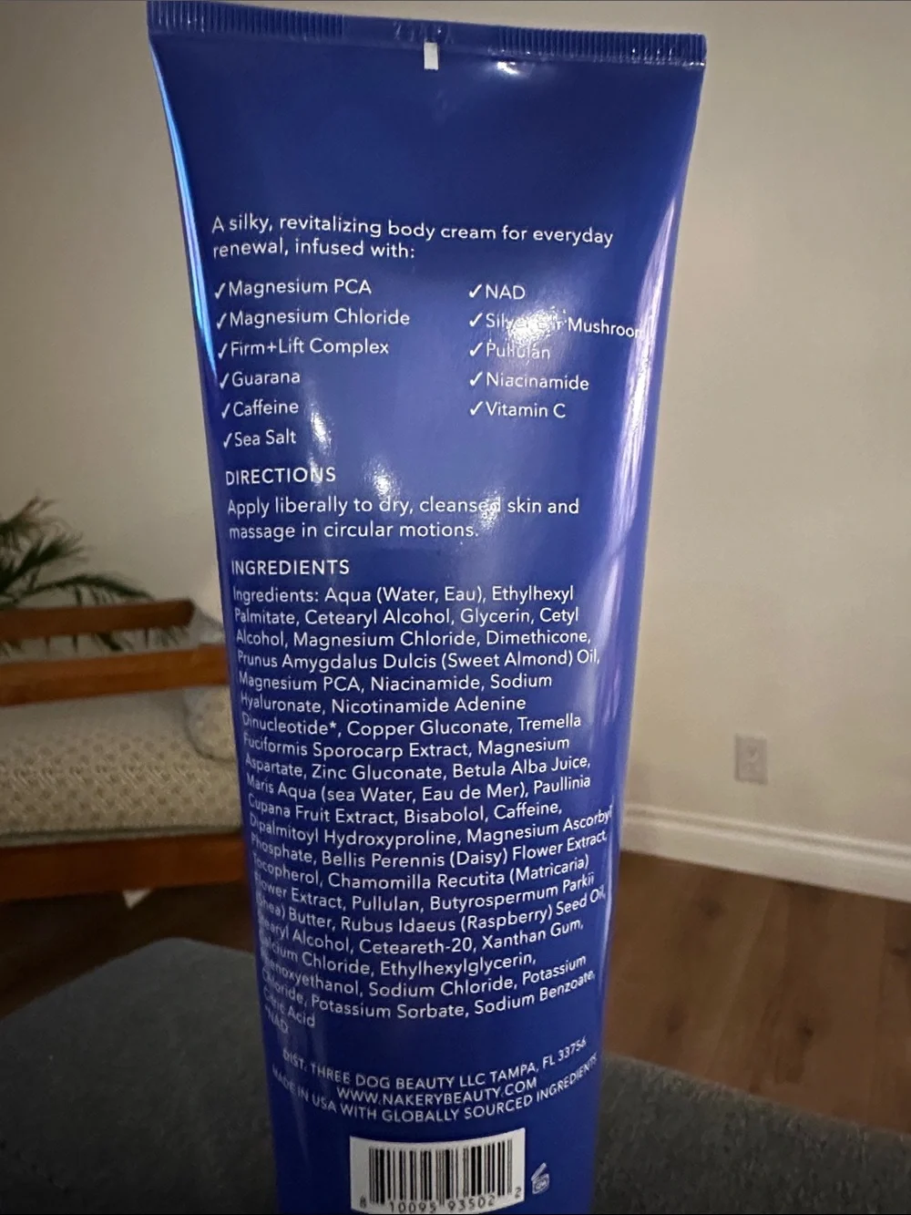 Nakery Beauty SkinRecovery Energize + Repair Body Cream NEW
